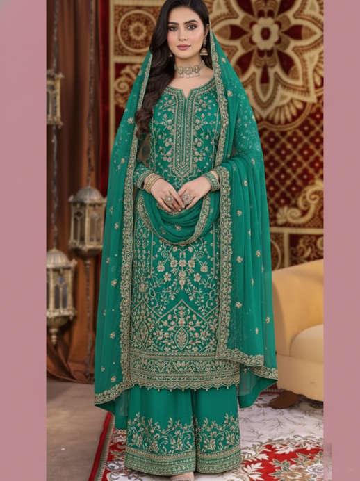 Ethnic Embroidered Ladies Suit