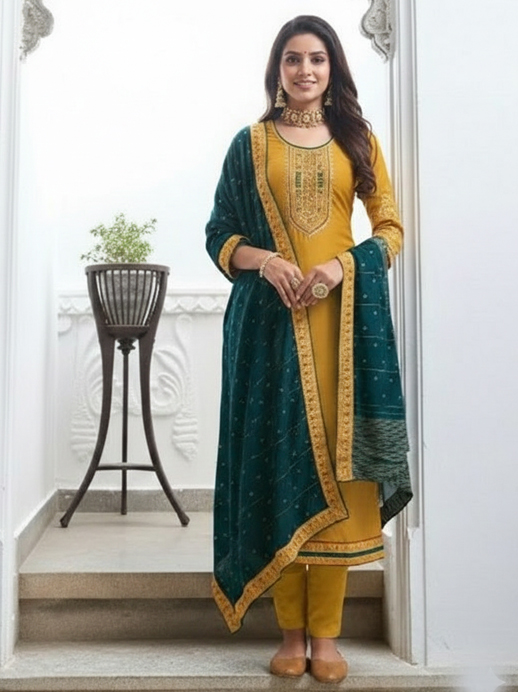 Thread Work Embroidered Ladies Suit