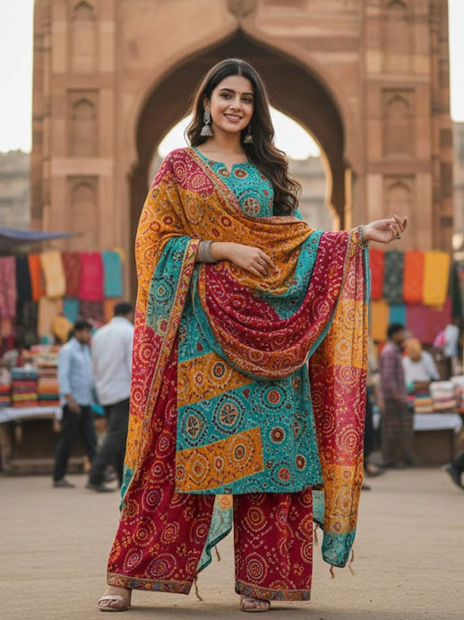 Bandhani Salwar Suit