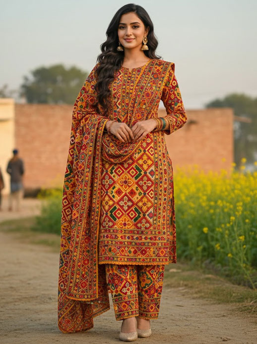 Phulkari Suit